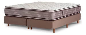 Sommier Queen Size La Cardeuse Topfuan 160x190 Resortes Marrón