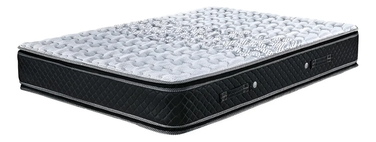 Colchon De Resortes Cannon Resortes Doral Pillow Top Queen Con Doble Pillow Top Gris/negro - Image 4