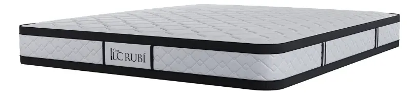 Colch¢n La Cardeuse Rub¡ Con Pillow 110 X 190 Blanco Y Negro