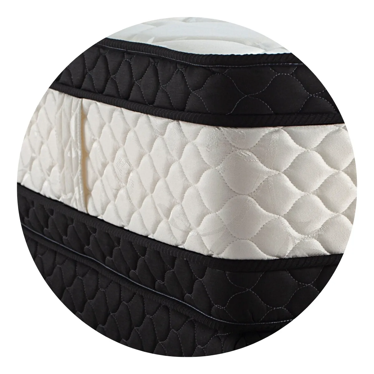 Sommier Queen Size Topacio Simetric Pillow 160x200 Resortes Blanco - Image 2