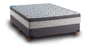 Sommier 2 Plazas Topacio Marfil 140x190 25cm Gris