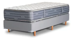 La Cardeuse Bonelltop - Gris - 1 Plaza - 190 Cm - 90 Cm