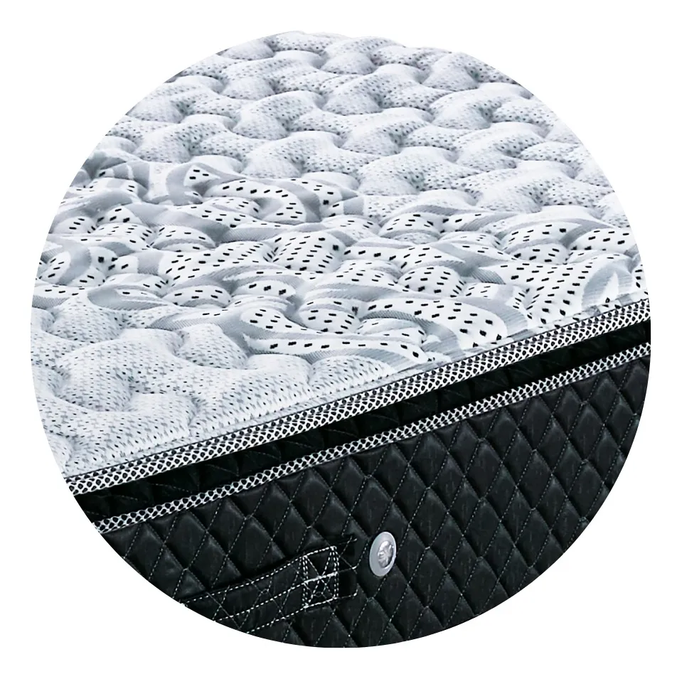 Colchon De Resortes Cannon Resortes Doral Pillow Top Queen Con Doble Pillow Top Gris/negro - Image 2