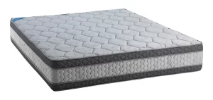 Colchon 2 Plazas Espuma 190 X 140 X 28 Topacio Marfil 30kgs Gris