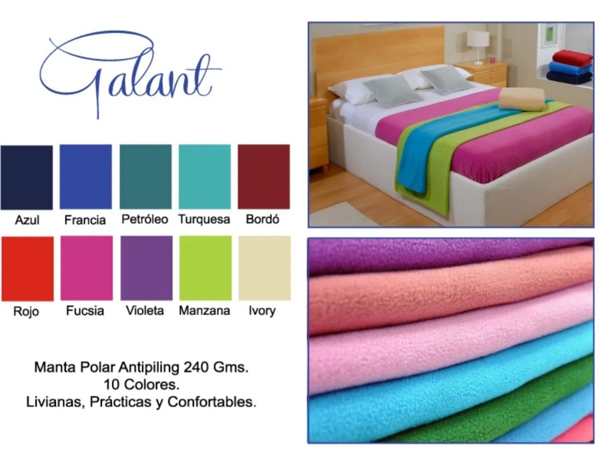 Frazada Manta Polar 1 1/2 Twin Pierre Balmain Acolchado 240 G - Image 2