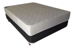 Sommier 1 1/2 Plaza Topacio Axis 90x190x26 Resortes Mix Gris