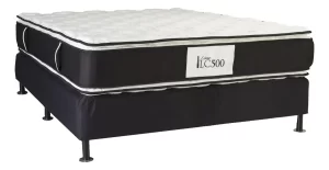 Sommier 2 Plazas La Cardeuse Lc 500 120x190 Envio Gratis Blanco/negro