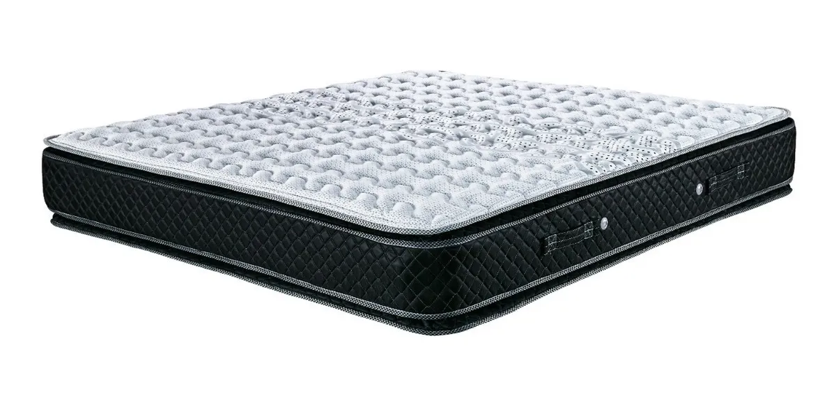 Colchon De Resortes Cannon Resortes Doral Pillow Top Queen Con Doble Pillow Top Gris/negro