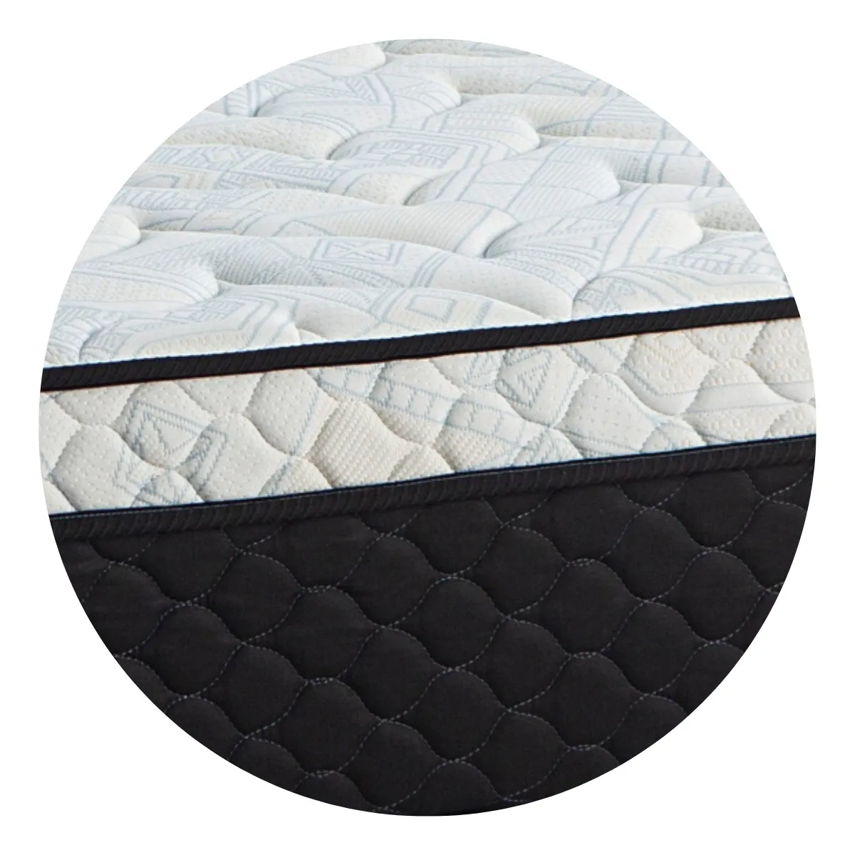 Colchon King Size Topacio Puissant 200x200x27 Resortes Gris - Image 3