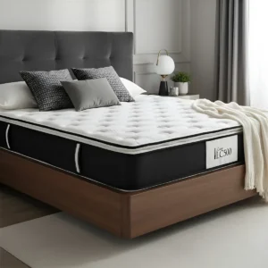 Colchon Lc 500 La Cardeuse 140 X 190 Resortes Beige