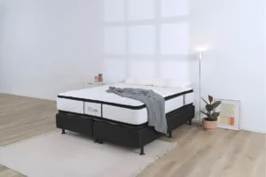 Sommier 2 Plazas La Cardeuse Lc 1000 140x190 Envio Gratis Negro/blanco