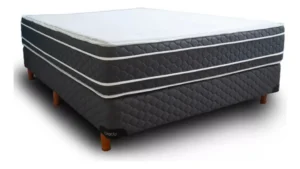 Sommier 2 Plazas Topacio Soften 140x190 Resortes Pocket Negro