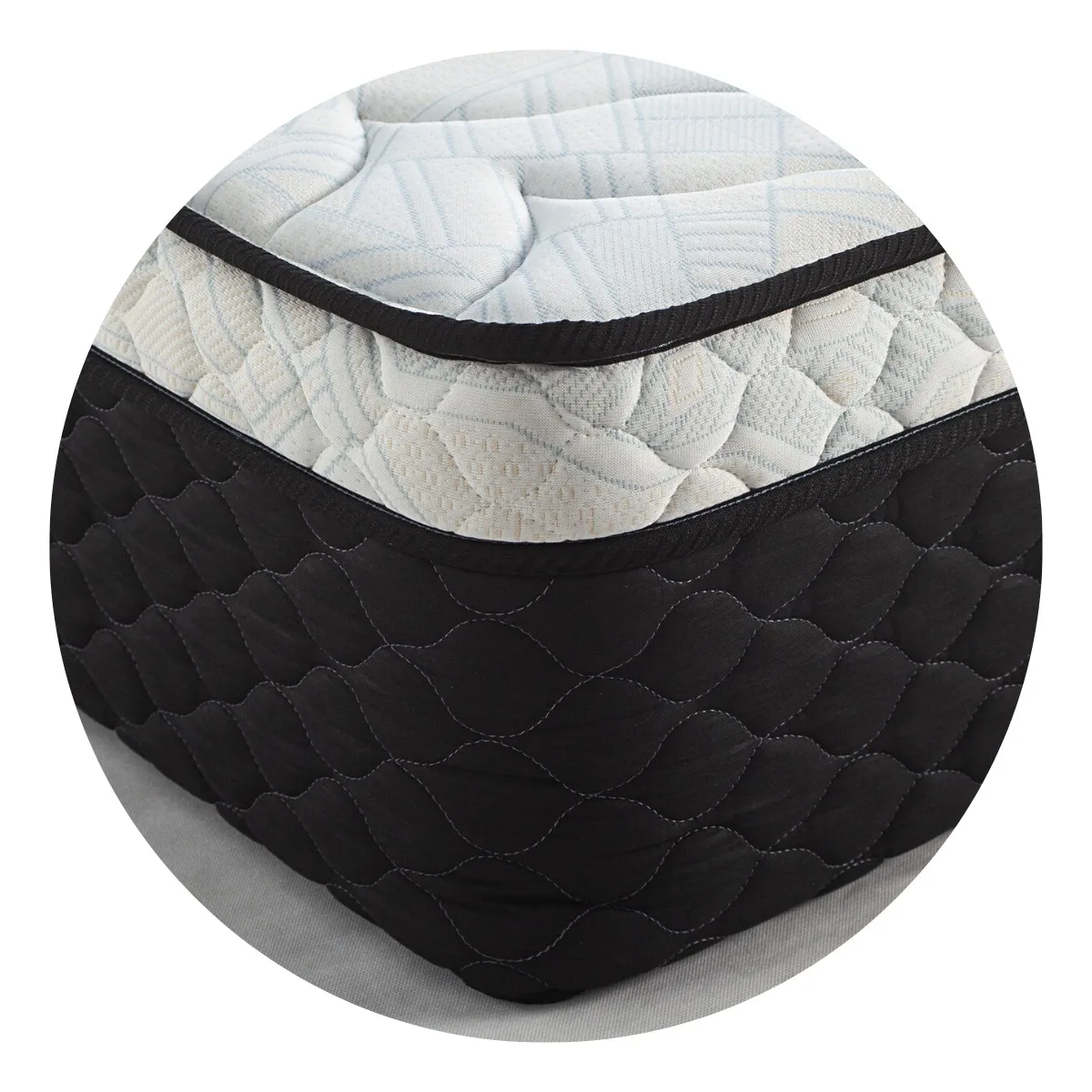 Colchon King Size Topacio Puissant 200x200x27 Resortes Gris - Image 4