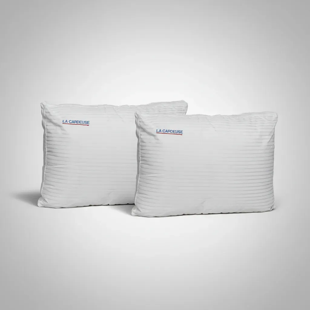 Combo Almohadas 2x1 La Cardeuse Línea D'oro 70 X 40 Blanco