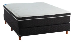 Colchon 2 Plazas Topacio Soften  150x190x27 Resortes Gris