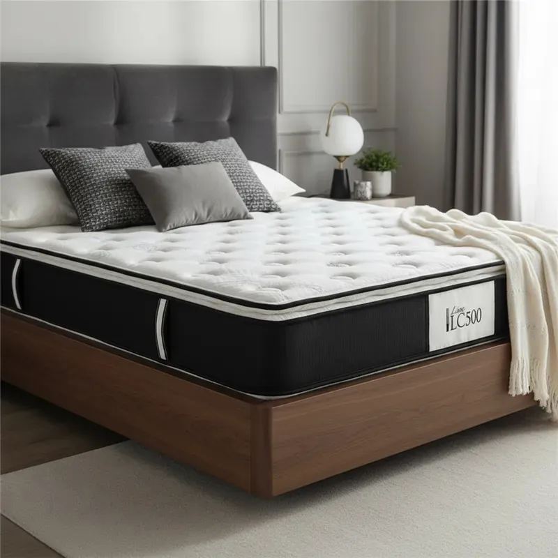 Colchon 1 Plaza La Cardeuse Lc 500 80x190 Resortes Gris