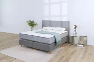 Colchón Y Sommier La Cardeuse Bonelletop 2 Plazas 140x190 Gris