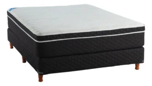 Colchon 1 1/2 Plazas Topacio Soften  130x190x27 Resortes Gris