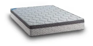 Colchon Queen Size Topacio Marfil 160x200x25 Alta Densidad Gris