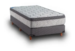 Sommier 1 Plaza Topacio Marfil 80x190 25 Cm Gris