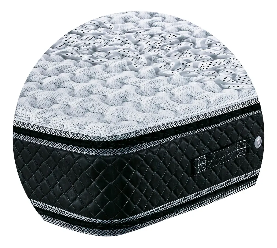 Colchon De Resortes Cannon Resortes Doral Pillow Top Queen Con Doble Pillow Top Gris/negro - Image 3