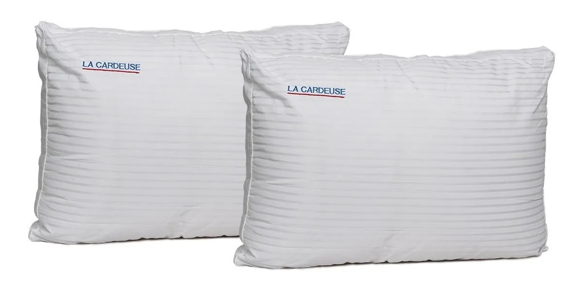 Combo Almohadas 2x1 La Cardeuse Línea D'oro 70 X 40 Blanco - Image 5