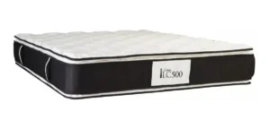 Colchon King Size La Cardeuse Lc 500 180x200 Envio Gratis Blanco/negro
