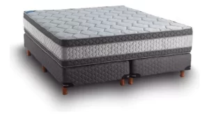 Sommier King Size Topacio Marfil Plus 180x200 28cm Gris