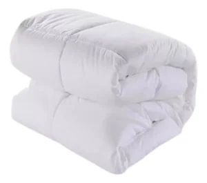 Acolchado Edredon Duvet 100% Algodon Queen Size Blanco Lisa
