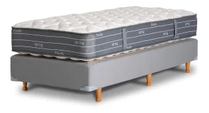 Sommier 1 Plaza La Cardeuse Privelle 80x190 Resortes Gris