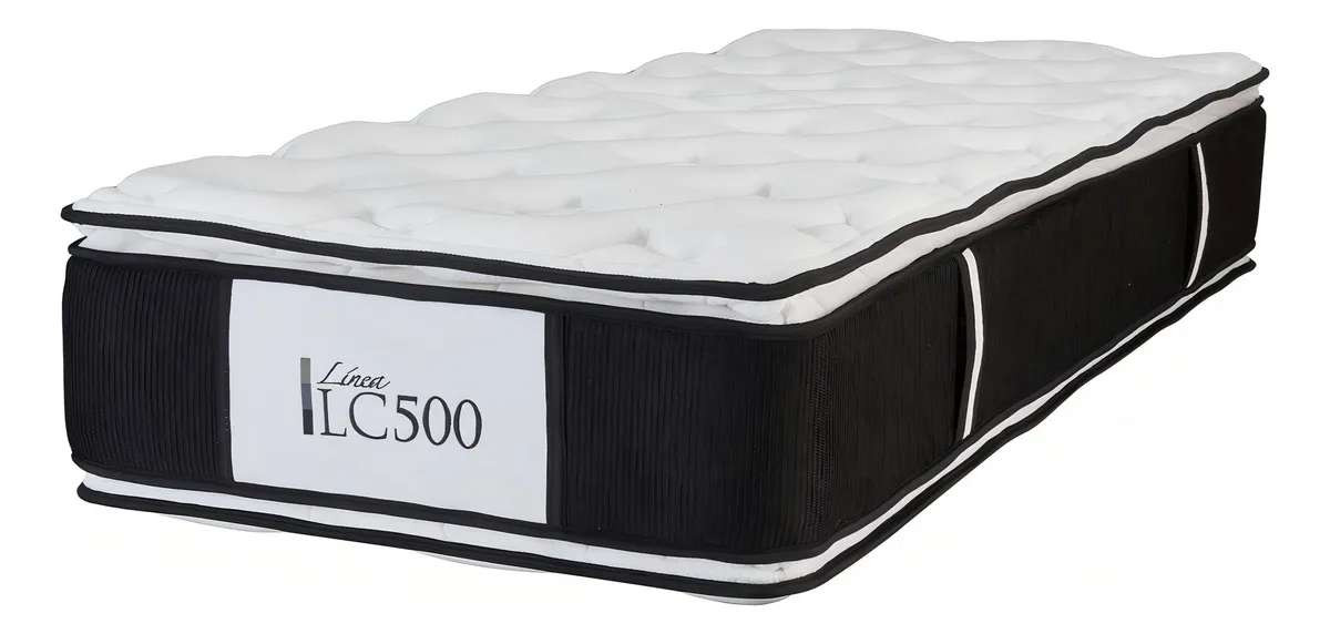 Colchon 1 Plaza La Cardeuse Lc 500 80x190 Resortes Gris - Image 2