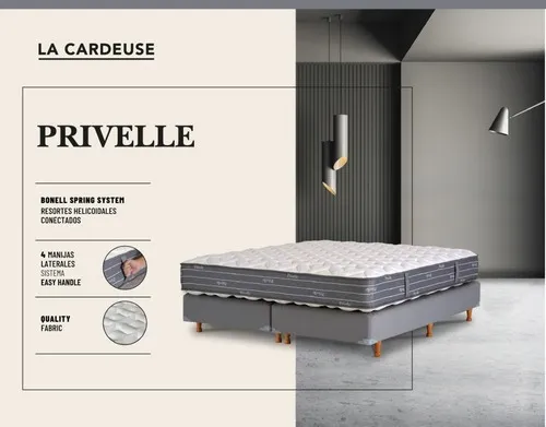 Colch¢n 2 Plazas La Cardeuse Privelle 140x190 Color Gris - Image 10