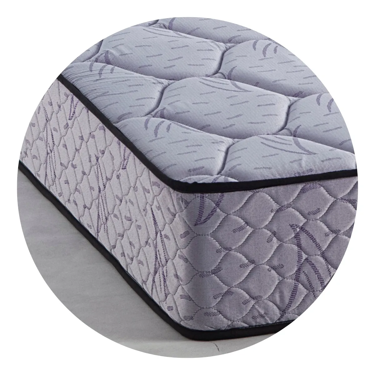 Colchon 1 1/2 Plaza Topacio Esmeralda 90x190x22 Espuma 26 Kg Gris - Image 4