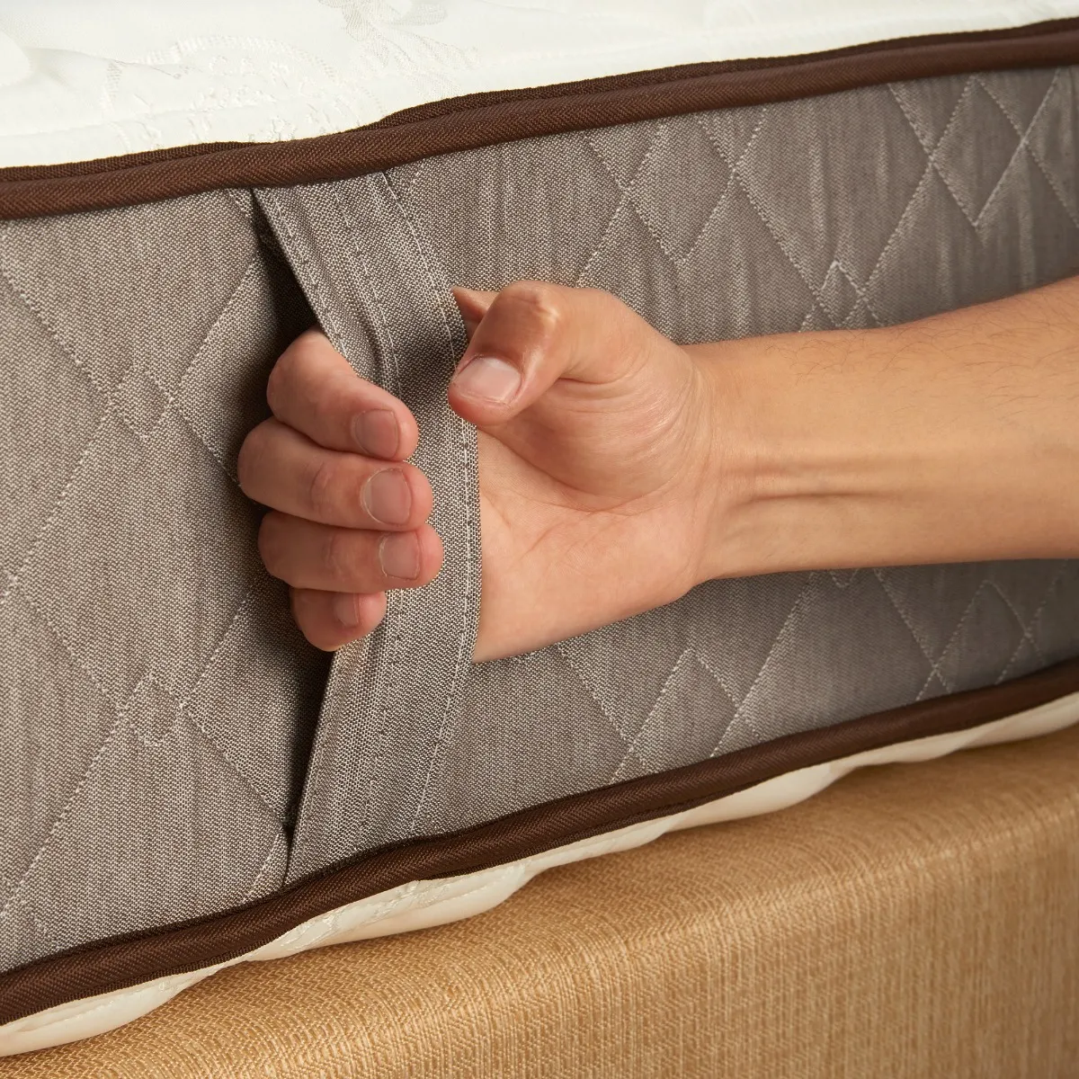 Colchon 2 Plazas La Cardeuse Nouvelle 140x200 Resortes Gris/blanco - Image 4