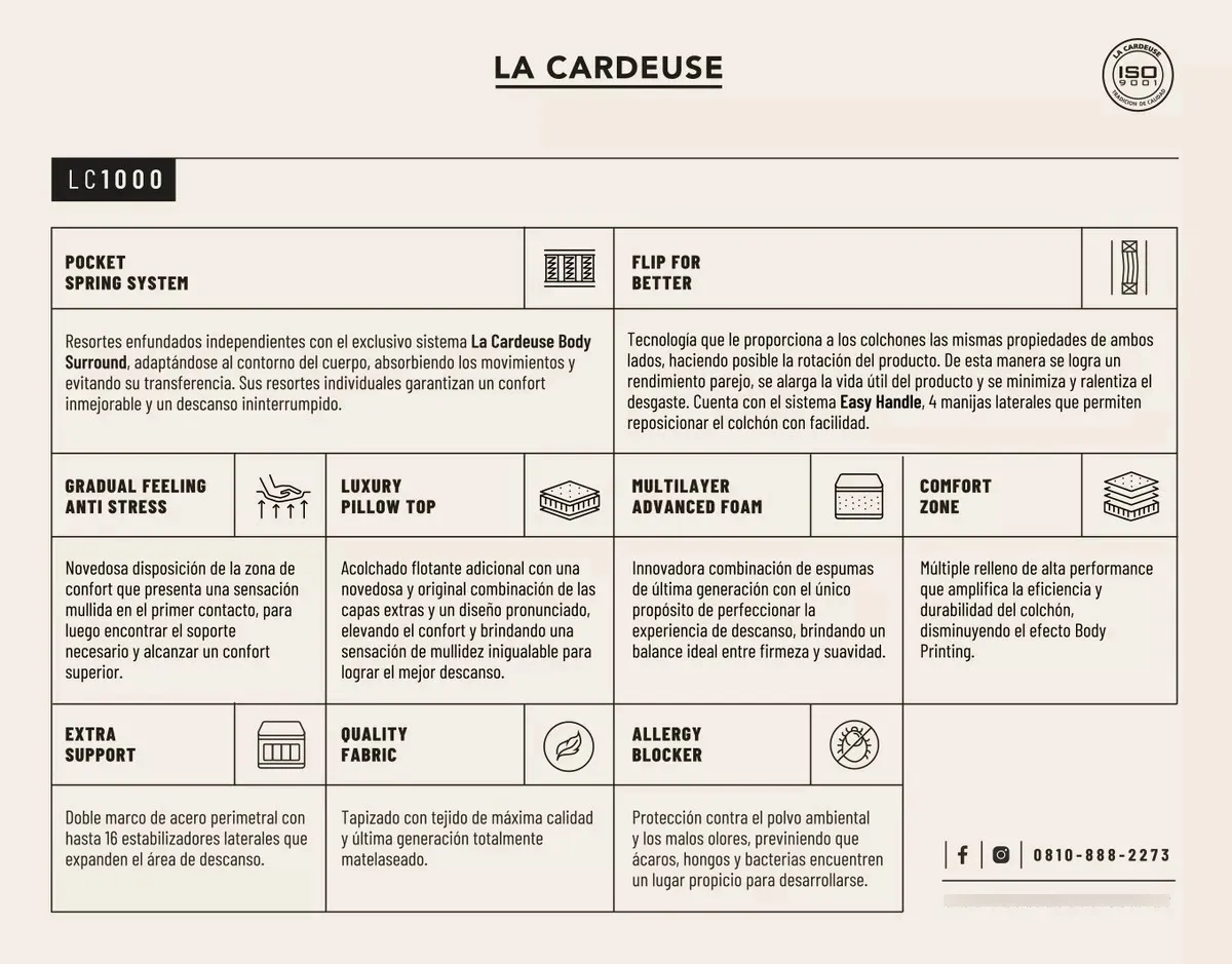Colch¢n Y Sommier La Cardeuse Lc 1000 1 Plaza 080x190 - Image 9
