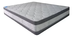 Colchon 2 Plazas Topacio Marfil Plus 130x190x28 Alta Densida Gris