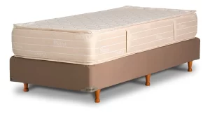 Colchón Y Sommier La Cardeuse Platine 1 Plaza 090x190 Marrón