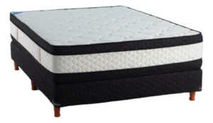 Sommier 2 Plazas Topacio Simetric Pillow 140x190 Resortes Blanco