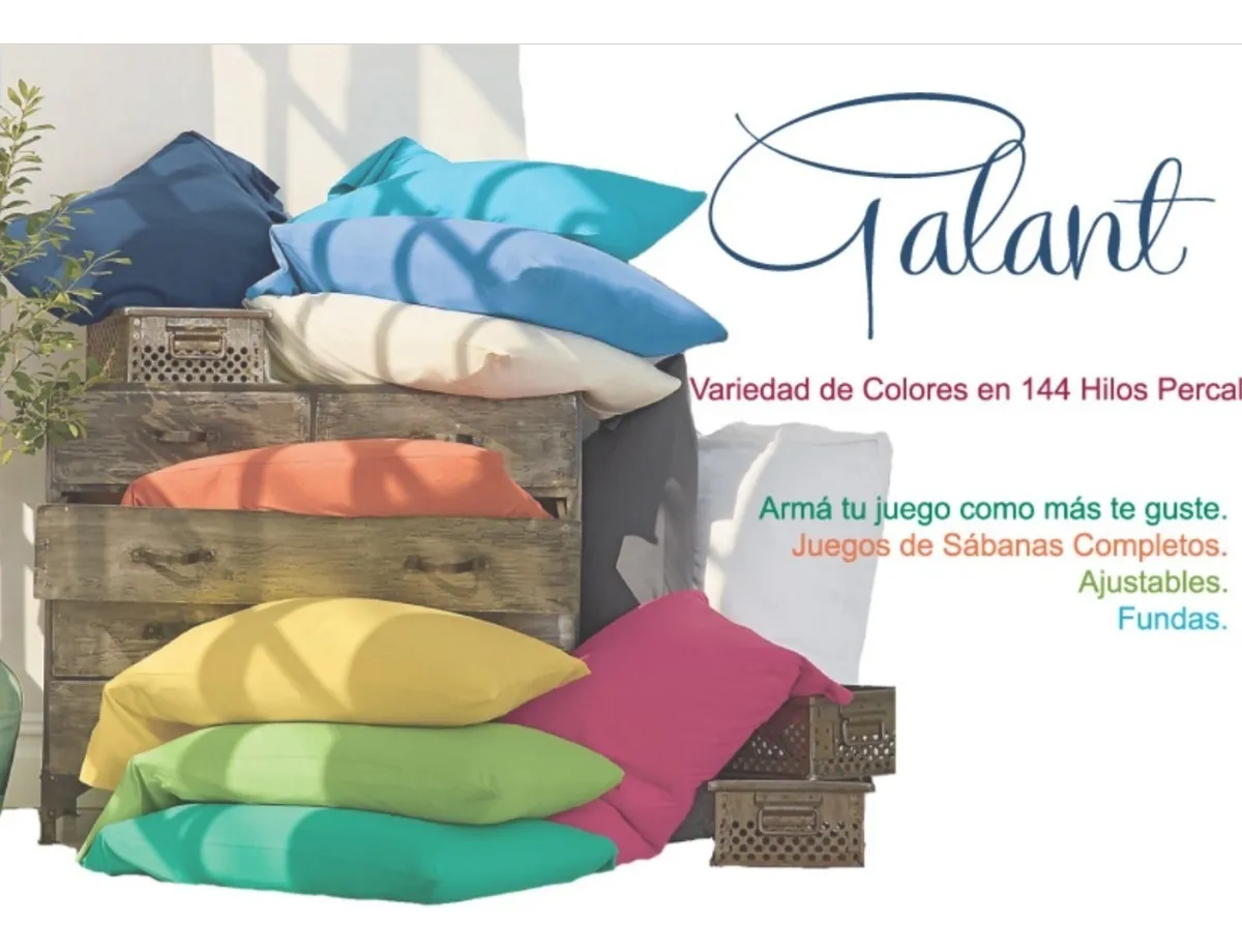 Sabana Ajustable Galant 2 1/2 Plazas 140x190 144 Hilos Blanco - Image 2