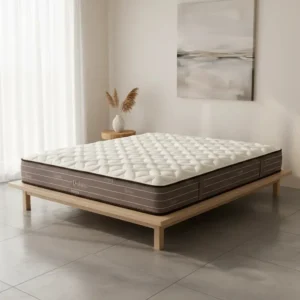 Colchon Queen Size La Cardeuse Dofuan 160x200 Resortes Gris