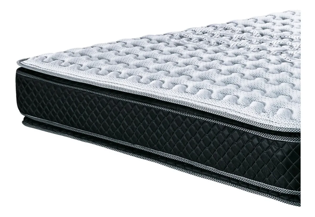 Colchon De Resortes Cannon Resortes Doral Pillow Top Queen Con Doble Pillow Top Gris/negro - Image 5
