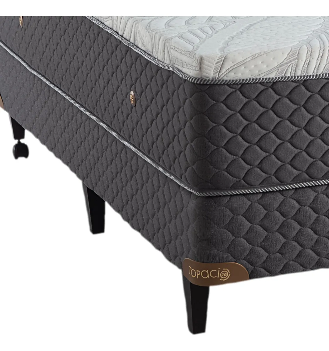 Sommier Queen Size Topacio Martinica 160x200 Espuma 50d Beige - Image 4