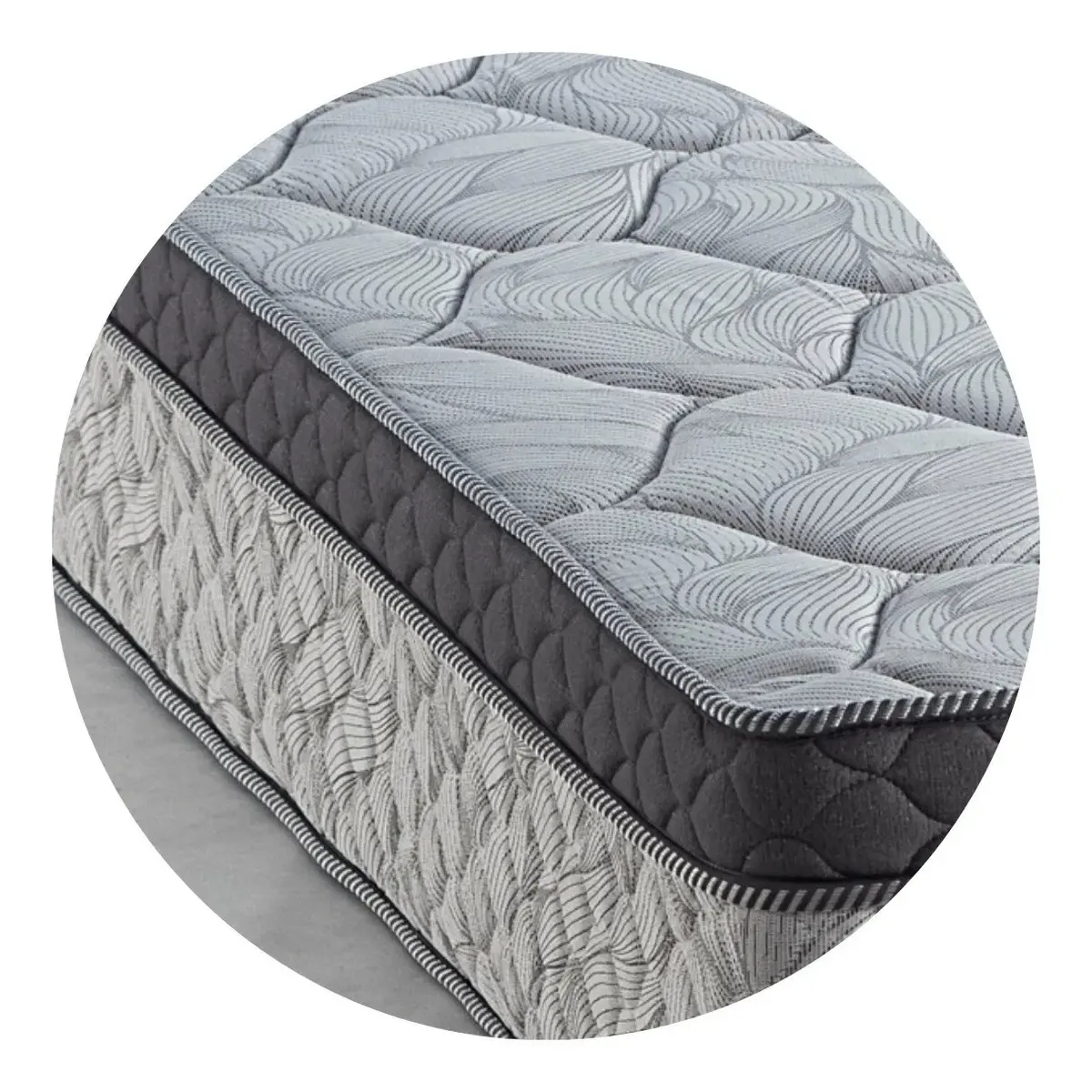 Colchon Queen Size Topacio Marfil 160x200x25 Alta Densidad - Image 5