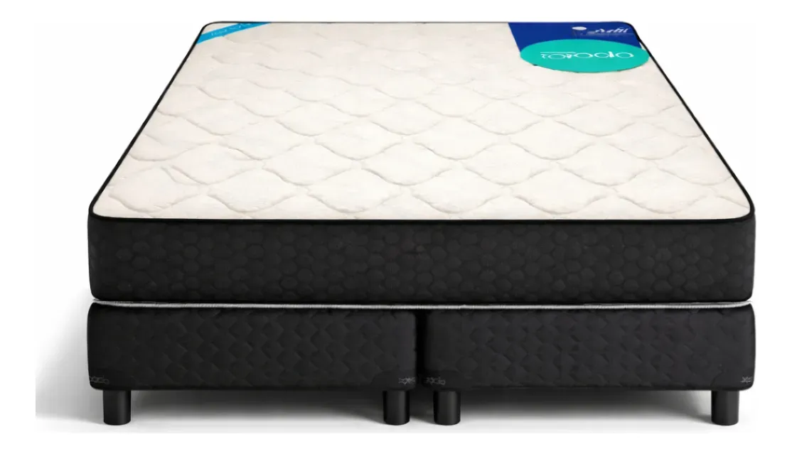 Sommier Actif Topacio 1 1/2 Plaza 080x190 Cm Espuma Blanco - Image 3